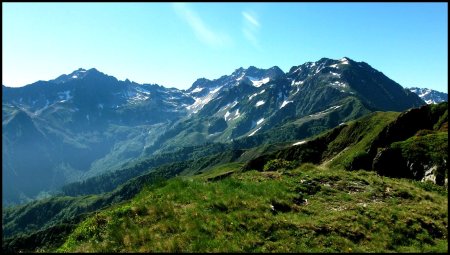 Des crêtes de la Plagne, du Grand Miceau au Grand Charnier.