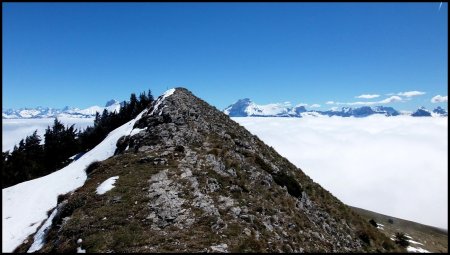 Mont Barral entre Obiou et Grand Ferrand.