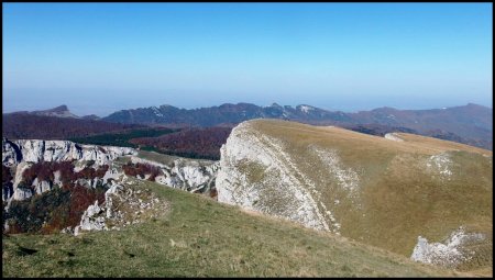 Crête de Toulau, Pierre Chauve et Montagne de l’Epenet Rocher du Roi Gros Nez.