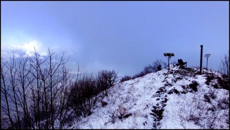 Au sud du sommet regard vers le nord.