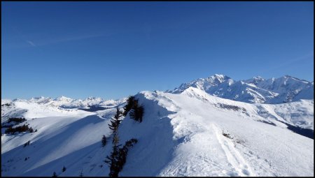 Sommet de la crête de Douce