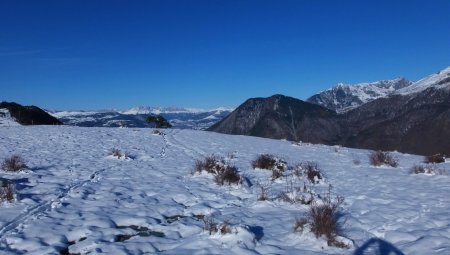 Le Vercors en arrière-plan.