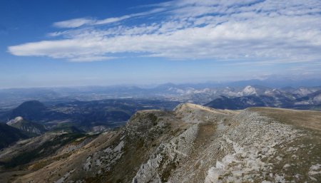 Vue vers la Montagne de Jouère et Valavoire.