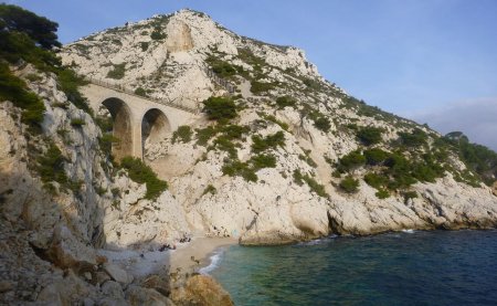 La Calanque de l’Erevine vue depuis son ancienne tour