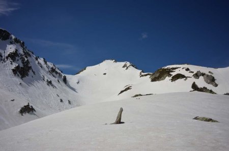 Arrivée dans la combe suspendue