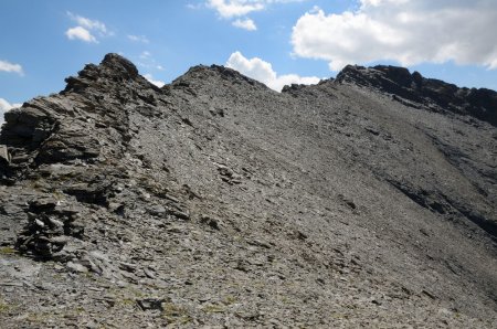 En descendant de la Pointe de l’Arselle sur le Col de la Calabourdane