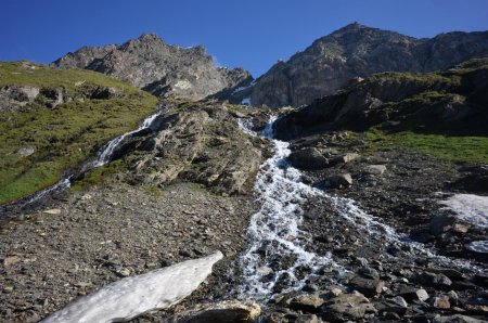 Torrent descendant du col de la Sassière