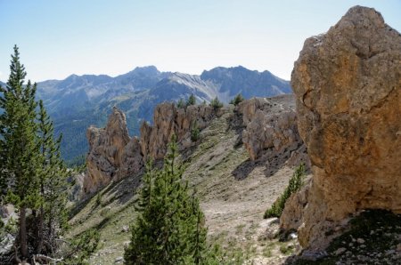 Vue sur la Casse Déserte et le Queyras