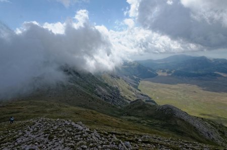 La nebbia monte plus vite que nous