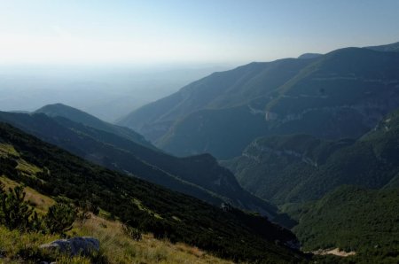 Vue vers l’est et le versant Adriatique