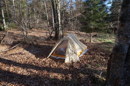 Le bivouac par -2°, ça fouette !