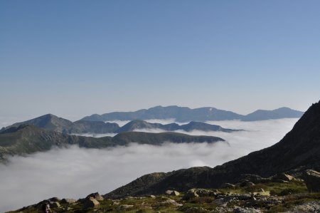 Vue sur le Pic des Trois Seigneurs au fond