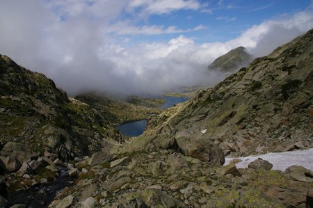 Les Lacs Estelat Supérieur et Inférieur depuis la Coume Estrète