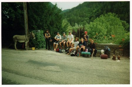 Nous vers la piscine à Châtillon-en-Diois.