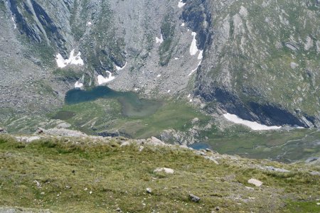 Zoom sur le Lac Baricle tout en bas.