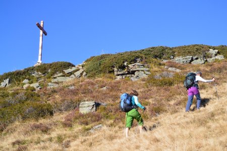 Arrivée à la Croix de Dormiaz.