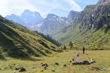 Sur le magnifique sentier menant au ’vrai’ départ