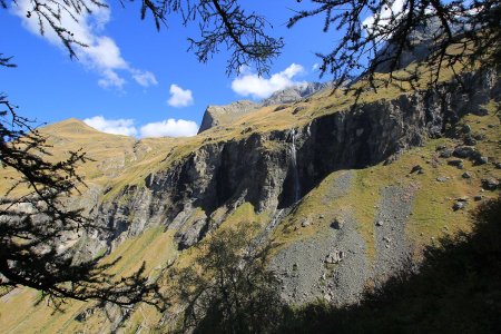 Face aux cascades de Nant Putors