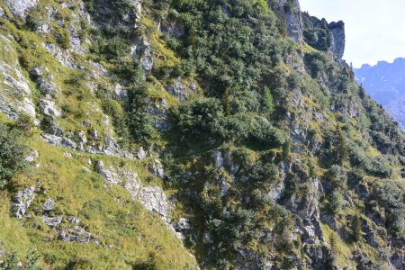 Un passage où le câble peut paraître inutile ... par terrain sec