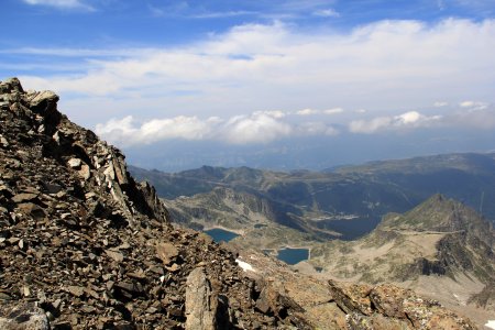 Vue sur les lacs des 7 laux