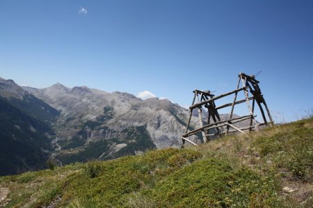 Ancien monte-charge au niveau de la balise n°112