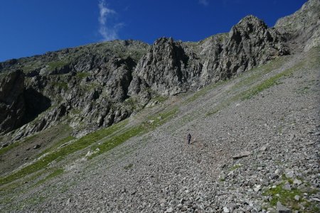 Descente sous le Pic de Pian...