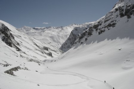 Vue sur la combe montée