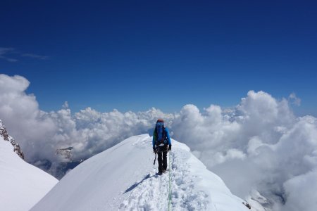 Au sommet de la Parrotspitze