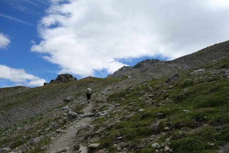 Dans la montée du col de Péas