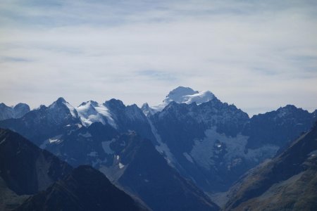 Pic de Neige Cordier et d’Emile Pic, Roche Faurio et Barre des Ecrins puis Roche d’Alvau