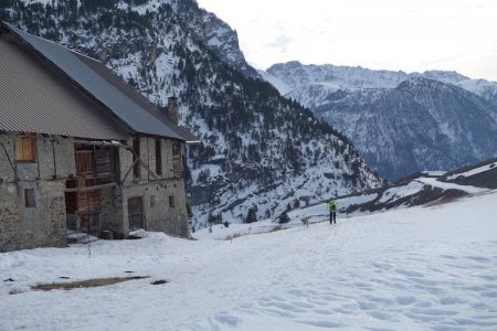 Descente vers la piste de ski de fond