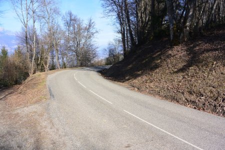 La route de la montée du Naysord bien connue, et peu appréciée, des cyclistes qui font la totalité de la route du Balcon de Belledonne !