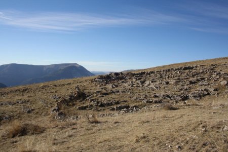 Les ruines de la cabane de la Cassile