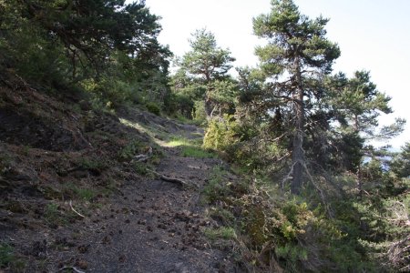 Montée à flanc de montagne