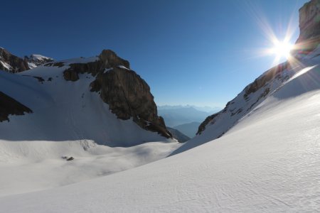 Descente dans la combe de la Prison.