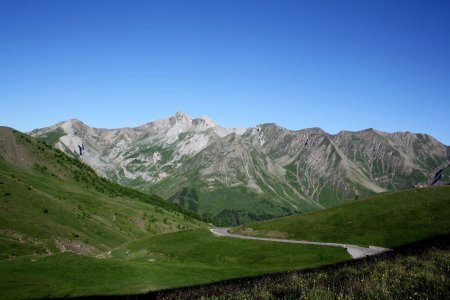 Vue sur les 3 évêchés en arrivant au Col d’Allos