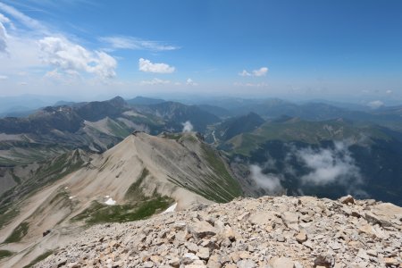 Coté du vallon de la Jarjatte.