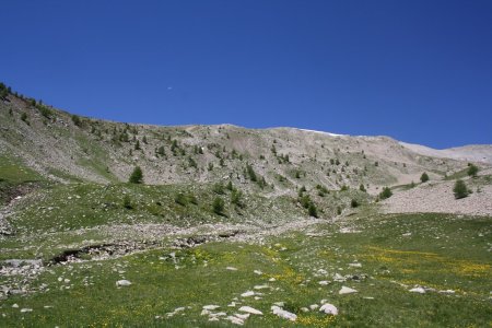 Regard arrière sur la crête