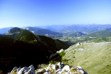 Sommet du Cluchemet, vallée de Clumanc, le Chiran en fond