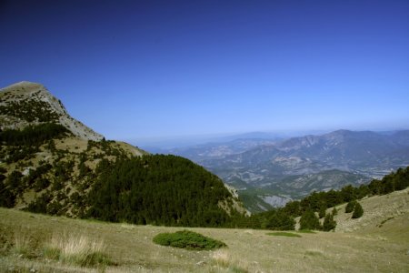 Descente vers le pas d’Archail, vue sur le pic Couard