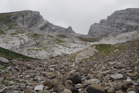 Traversée de la casse rocheuse.