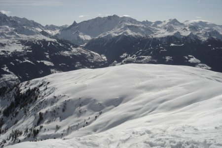 Dôme de Vaugelaz pendant la montée