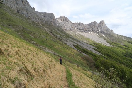 Sentier en direction du refuge de la Soldanelle