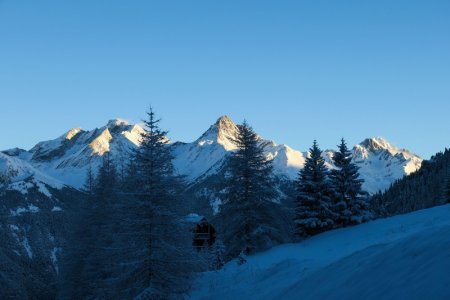 Depuis la route d’accès