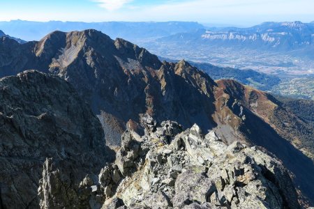 La fin de l’arête sommitale