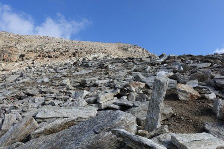 Arrivée sur la croupe