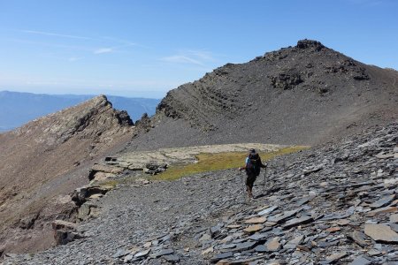 Retour de Tête Noire sur fond de Grande Lauzière