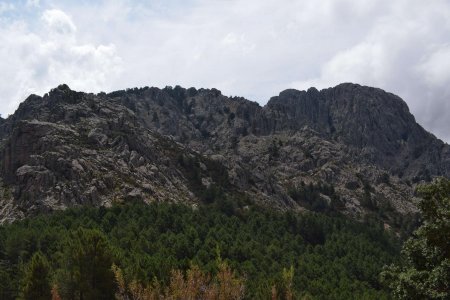 Dans le rétro, le Capu di u Vitullu (1331m).