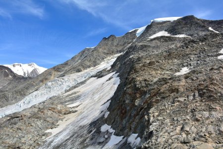 Les dômes de Miage vus de la Pointe