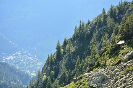 Descente vers le lac